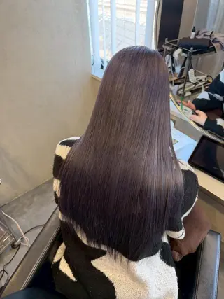 ロング カラー 谷岡 沙也佳のヘアスタイル