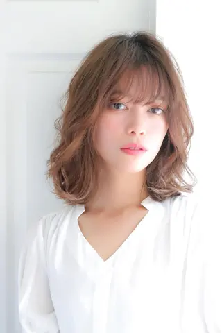 ミディアム カラー パーマ ヘアアレンジ 【店長】 マツモトタクヤのヘアスタイル