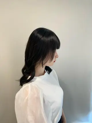 ミディアム カラー カットモデル 🦋‪熊田 史織のヘアスタイル