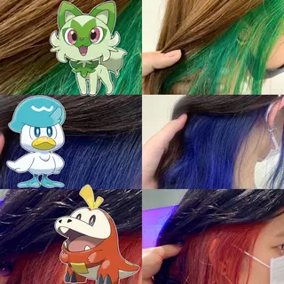 セミロング カラー コテ巻き風パーマ 🦋にこ🦋のヘアスタイル