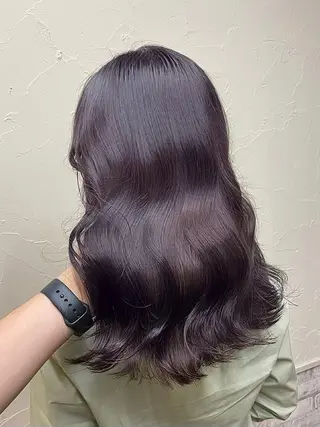 セミロング カラー 髪質改善/レイヤー ストウシンゴのヘアスタイル