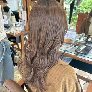 ロング カラー ヘアアレンジ 吉水 彩乃 /ボブ/艶感カラーのヘアスタイル