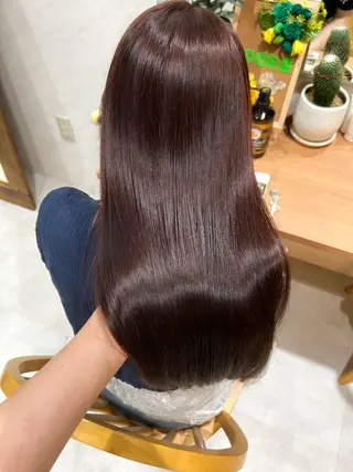 セミロング カラー 🎀レイヤー・艶カラ ー🎀YUMEKAのヘアスタイル