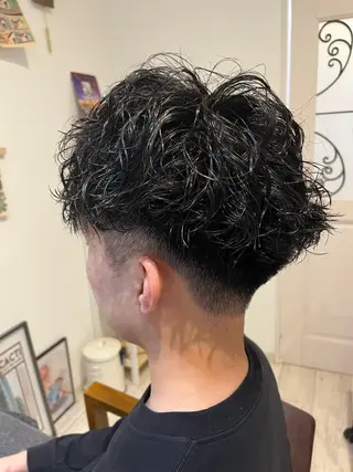 ショート パーマ メンズ 宮嶋 勇輔のヘアスタイル