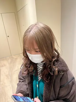 カラー 似合わせ💗骨格矯正 💗透明感カラー💗のヘアスタイル