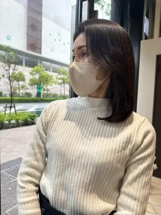 ミディアム 中尾 碧斗のヘアスタイル