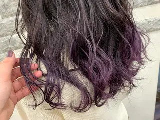 セミロング カラー 薄田 珠美のヘアスタイル