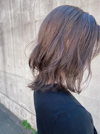 ミディアム カラー ヨシモトリョウ 髪質改善/美髪のヘアスタイル