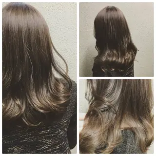 セミロング カラー 坂元 智信のヘアスタイル