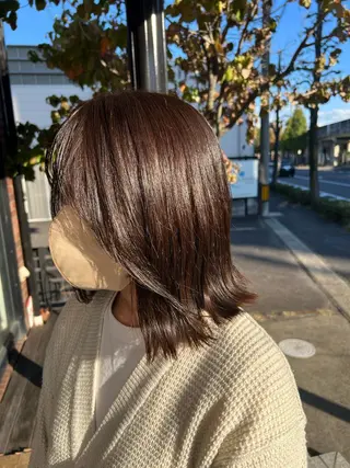 ミディアム cyan Amiのヘアスタイル