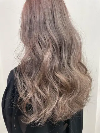 ロング カラー コレットヘアー 田中アヤノのヘアスタイル