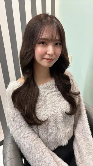 セミロング カラー&プルエクステ 大人気！！のヘアスタイル