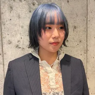 ショート カラー 🦖ミニボブ/ボブ /MOEKA🦕のヘアスタイル
