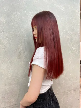 ロング カラー 顔周りカット/透明感 カラー✂️MEIのヘアスタイル