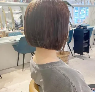 ショート カラー 縮毛矯正/髪質改善 表参道/千田大地のヘアスタイル