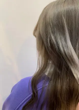 ロング カラー パーマ ヘアアレンジ メンズ キッズ ネイル マツエク・マツパ アイブロウ 🤍韓国風レイヤー/ 艶髪🤍鳥越美羽のヘアスタイル