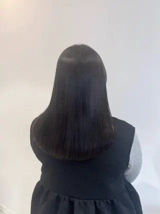 セミロング ★韓国トレンドカット ★むなかたももかのヘアスタイル