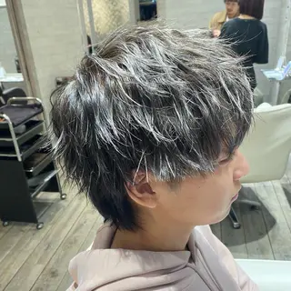 ショート カラー メンズ 🦋ハイトーン特化 🦋‪Nozomiのヘアスタイル