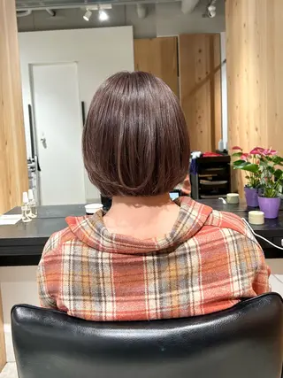 ショート カラー スキバサミを使わない カット🌼唯🌼のヘアスタイル