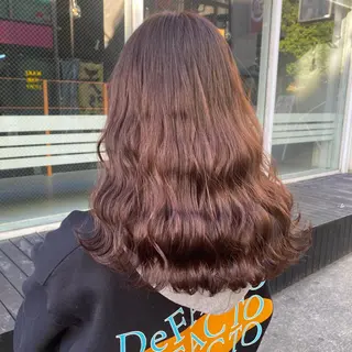 セミロング カラー ヘアアレンジ お悩み解決美容師 💐AMIのヘアスタイル