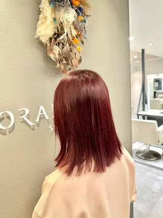 ミディアム 響/レイヤーカット /特殊パーマのヘアスタイル