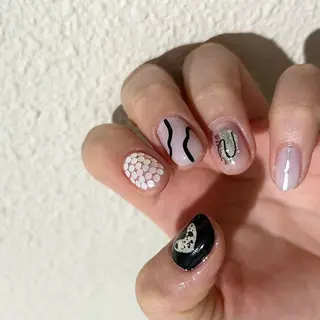 ネイル パラあり！フィルイン 美フォルムのネイルデザイン