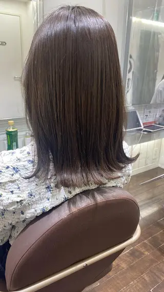セミロング カラー 🎗️【ヘアセット 美眉】吉川玲🎗️のヘアスタイル