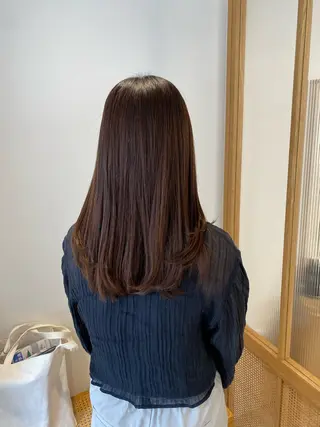 セミロング ショート/ボブ/顔周 りレイヤー/RINAのヘアスタイル