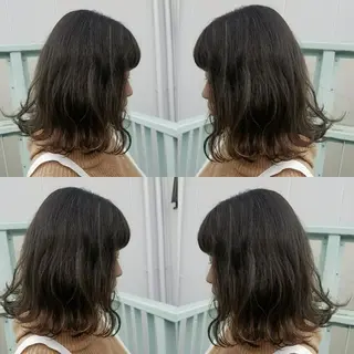 ミディアム 今中 小百合のヘアスタイル