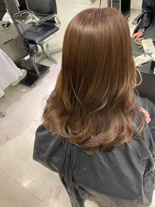 カラー 💖ブリーチなし透明 感💖ASAHIのヘアスタイル