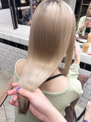 カラー 🤍垢抜け♡透明感 カラーmoeka🤍のヘアスタイル
