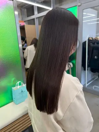 ヘアアレンジ パーマ カラー セミロング 【ヘアケア特化型】 newi天王寺のヘアスタイル