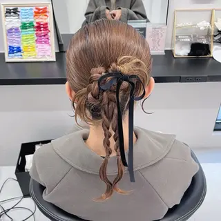 ミディアム ヘアアレンジ MILD by 17 秋葉原 ♡みづき♡のヘアスタイル