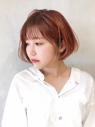 ミディアム カラー パーマ ヘアアレンジ ITbyALBUM 中野店のヘアスタイル