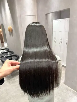 ロング カラー パーマ ヘアアレンジ 縮毛矯正/髪質改善/ ブリーチ毛/木元渓太のヘアスタイル