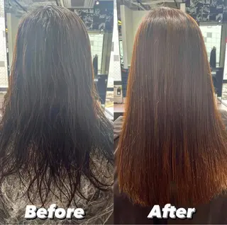 ロング パーマ ショート/脱白髪染め ☆宇﨑悠実のヘアスタイル