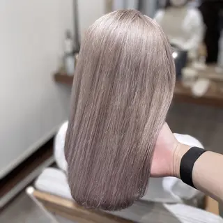 セミロング カラー 💖ブリーチ/暖色 𝐘𝐮𝐢💖のヘアスタイル