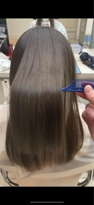 ロング 朝ラク縮毛矯正 kiryuのヘアスタイル