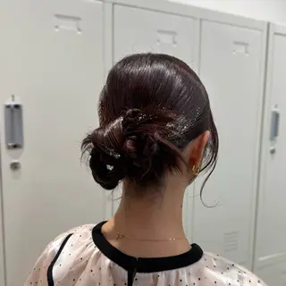 セミロング ヘアアレンジ 縮毛矯正+モテカラー 🎀✨MIHOのヘアスタイル