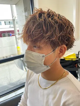 パーマ メンズ 大阪美容師 井上智博のヘアスタイル