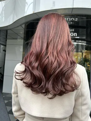 セミロング カラー 山崎 絵莉香のヘアスタイル