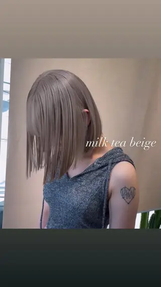 ミディアム カラー 💜ハイトーン💛 マジカルかいちゃんのヘアスタイル