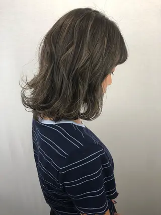 ミディアム カラー 🤍2nd🤍田所 美希のヘアスタイル