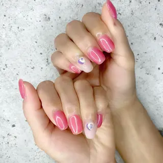 ミディアム カラー パーマ ヘアアレンジ メンズ キッズ ネイル マツエク・マツパ アイブロウ Salon Ｋのネイルデザイン