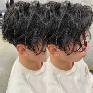 ショート パーマ 髪質改善/浅沼 亮のヘアスタイル