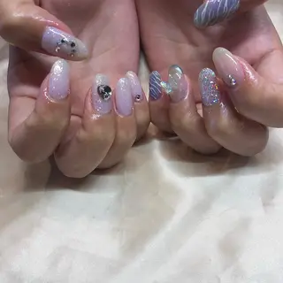 ネイル パラあり！フィルイン 美フォルムのネイルデザイン