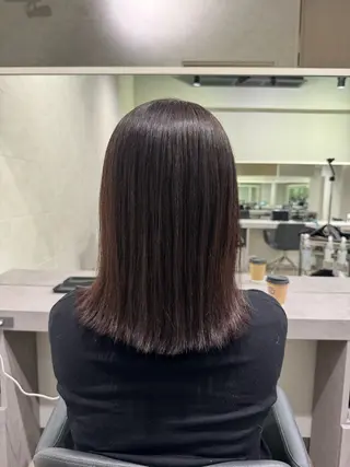 セミロング 年齢悩みを全て解消/ 白髪と癖毛 松本雄光のヘアスタイル