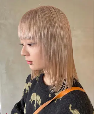 カラー 石江 奈琉のヘアスタイル