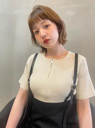ショート カラー ショート/ボブ/ 心斎橋/宮脇美奈のヘアスタイル