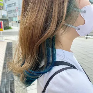 セミロング カラー 髪質改善 大内翔太のヘアスタイル